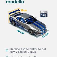 Nissan Skyline GT-R R34 scala 1:8 Deagostini