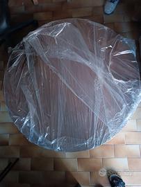 Tavolo tondo allungabile con 4 zampe