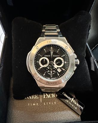 Orologio cronografo acciaio cesare paciotti nuovo