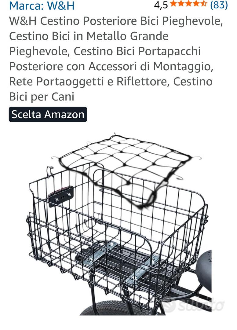 Cestino posteriore pieghevole per bicicletta - Biciclette In vendita a Catania