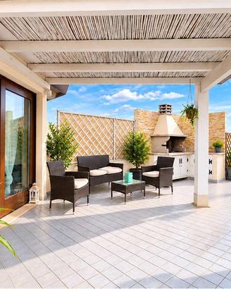 Trilocale bilivelli con grande terrazza