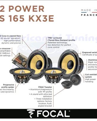 impianto audio auto completo focal mosconi