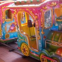 Trenino Rotaie + Gonfiabile Scivolo 5mt