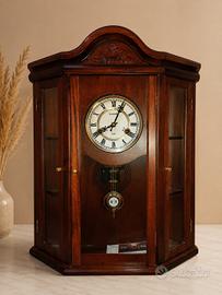 Orologio da parete Lowell in legno con pendolo