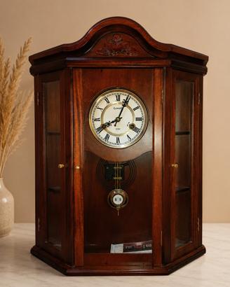 Orologio da parete Lowell in legno con pendolo