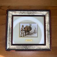 Quadretto incisione su argento 800