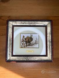 Quadretto incisione su argento 800