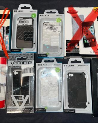 Set 7 cover x iPhone 4/4s nuove vari marchi Belkin