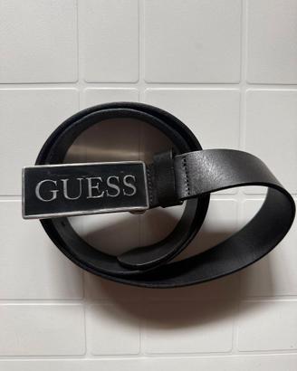Cintura GUESS uomo nera 100% pelle – taglia 95/M