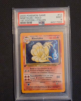 pokemon gradate psa9 set base prima edizione ita