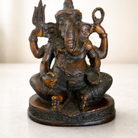 Statuetta Ganesha decorativa – effetto bronzo