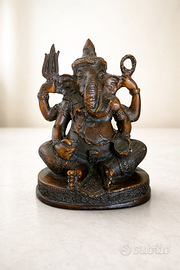 Statuetta Ganesha decorativa – effetto bronzo