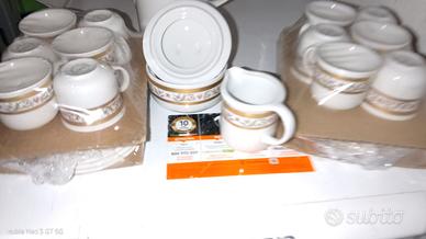 Servizio Caffe 12pz Bavaria decorato oro