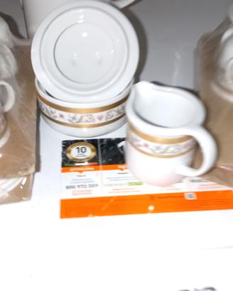 Servizio Caffe 12pz Bavaria decorato oro
