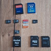 Lotto micro SD con adapter 2gb 4gb 8gb 32gb 64gb