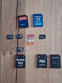 Lotto micro SD con adapter 2gb 4gb 8gb 32gb 64gb