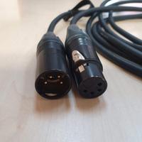 Cavo Prolunga cuffie 5M XLR 4 pin Mogami-Neutrik 