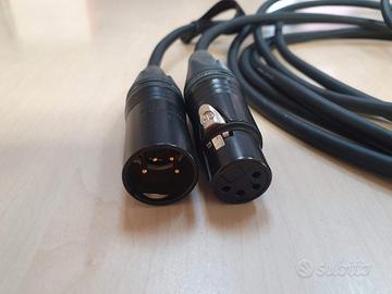 Cavo Prolunga cuffie 5M XLR 4 pin Mogami-Neutrik 