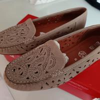 mocassino beige donna estivo tg. 38,5 