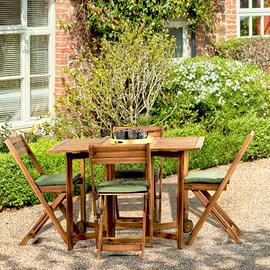 Set tavolo e 4 sedie da esterno in legno  nuovo