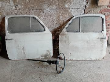 COPPIA PORTIERE FIAT 500 STORICA +VOLANTE RICAMBI