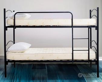 LETTO A CASTELLO PER ADULTI MATERASSI  COMPRESI