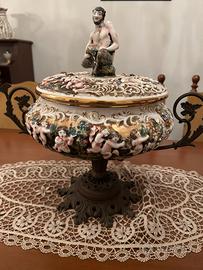 Vaso decorativo porcellana Capodimonte
