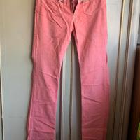 Pantaloni donna Fornarina tg 31 velluto vita bassa