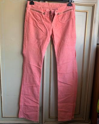 Pantaloni donna Fornarina tg 31 velluto vita bassa