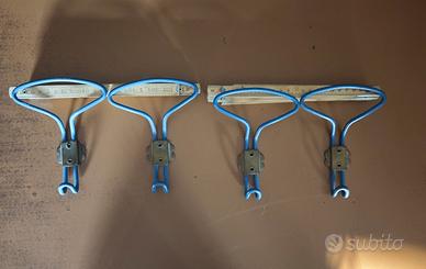 4 appendini da parete vintage azzurri