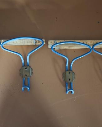 4 appendini da parete vintage azzurri