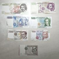 Lotto Completo Banconote Lire Italiane