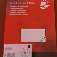 5 Star -Etichette multifunzione x stampe (NUOVO)