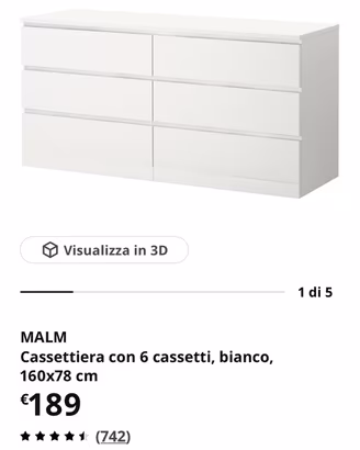 Cassettiera ikea