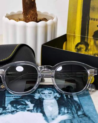 MOSCOT 49 Trasparenti Neri Nuovi con Scatola