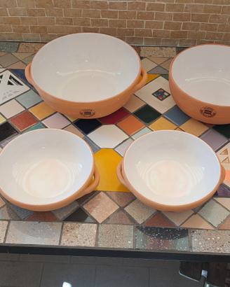 set ciotole in terracotta