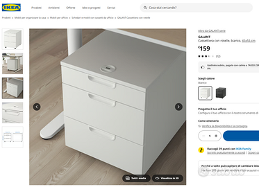 Cassettiera  da ufficio GALANT  linea Ikea