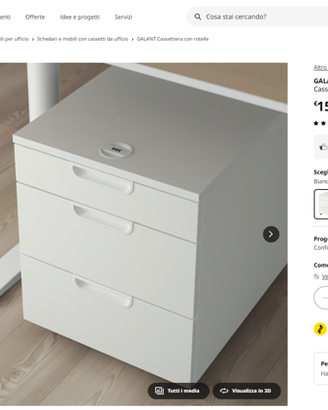 Cassettiera  da ufficio GALANT  linea Ikea