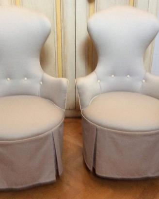 Coppia di poltroncine "Boudoir" Mid-Century – Desi