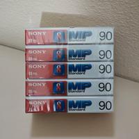 n. 5 Videocassette 8 mm 90 minuti Sony