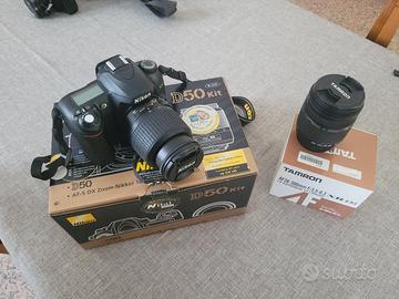 Fotocamera Nikon D50 + secondo obiettivo +bors