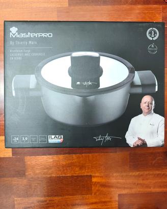 Pentola in alluminio 24 Cm, 3,9 Lt Nuova 