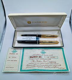 set vintage Parker 45 (mai usato)