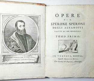 OPERE DI M. SPERONE SPERONI DEGLI ALVAROTTI 1740