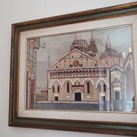 Quadro vintage in pelle, Basilica di Sant'Antonio