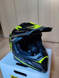 Casco cross Axo giallo-nero taglia M(57-58 cm)