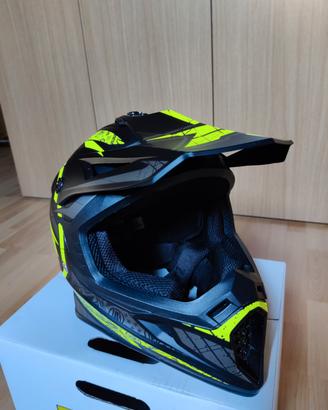 Casco cross Axo giallo-nero taglia M(57-58 cm)
