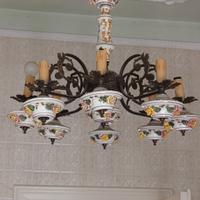 lampadario ceramica vintage 