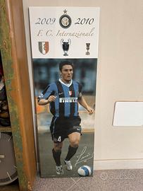 Mattonella Inter Triplete 2009/10 Zanetti 82x32