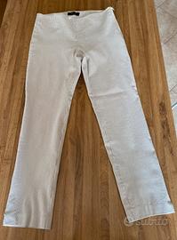 Pantalone donna in cotone leggero motivo rigato